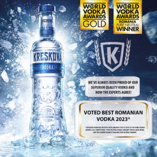 Kreskova vodka voted by the experts - Best Romanian Vodka 2023